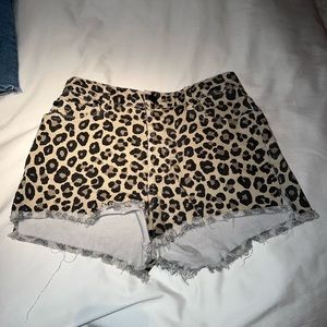 cheetah print shorts